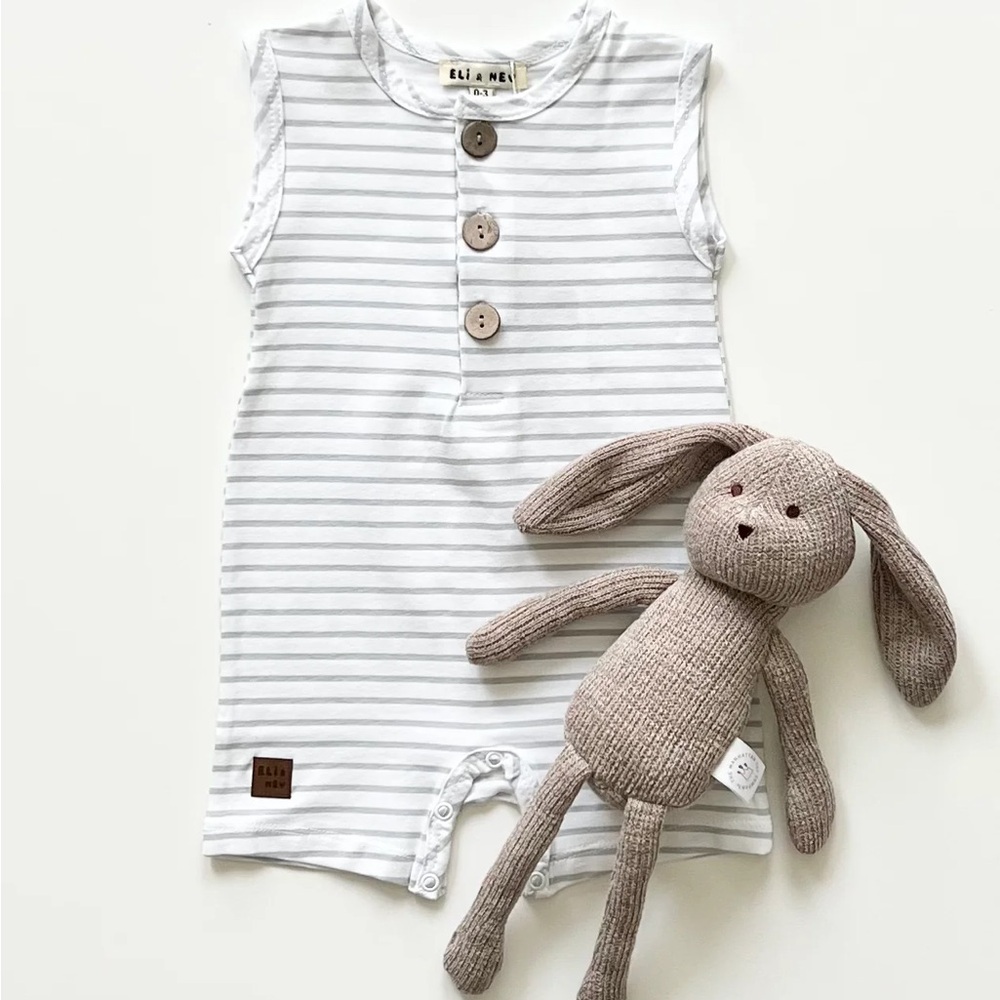 Eli & Nev Striped Sleeveless Romper/Jumpsuit